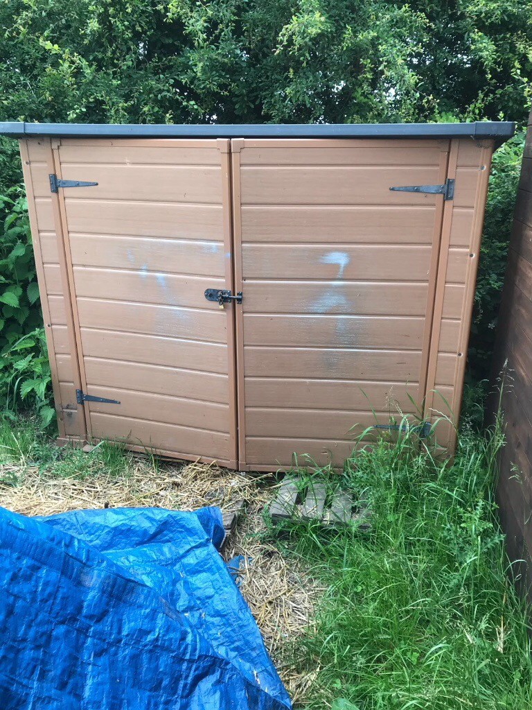 Plastic bike shed