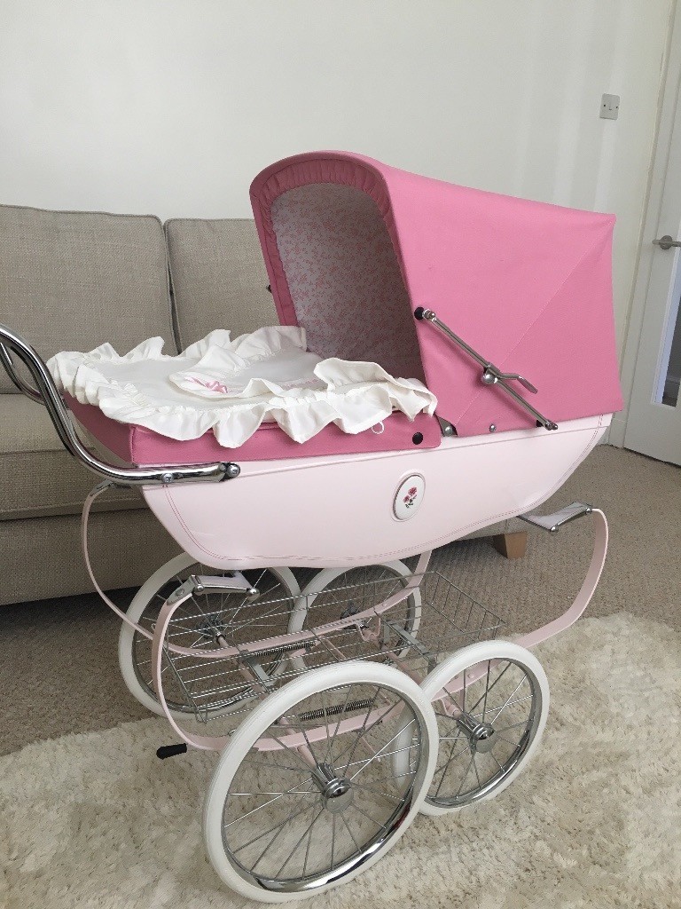 Pink silver cross dolls pram for sale silvercross coach built in Baillieston, Glasgow Gumtree