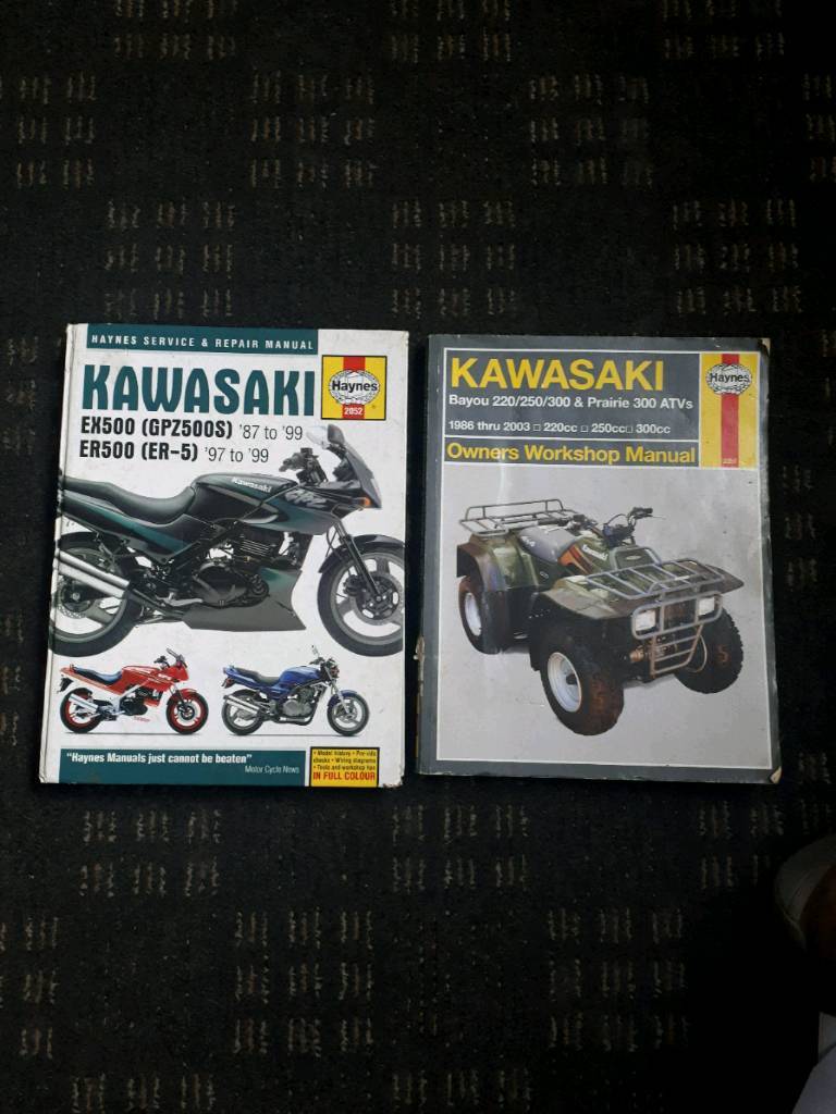 Haynes manuals, Kawasaki er5 gpz 500cc 300cc quad atv