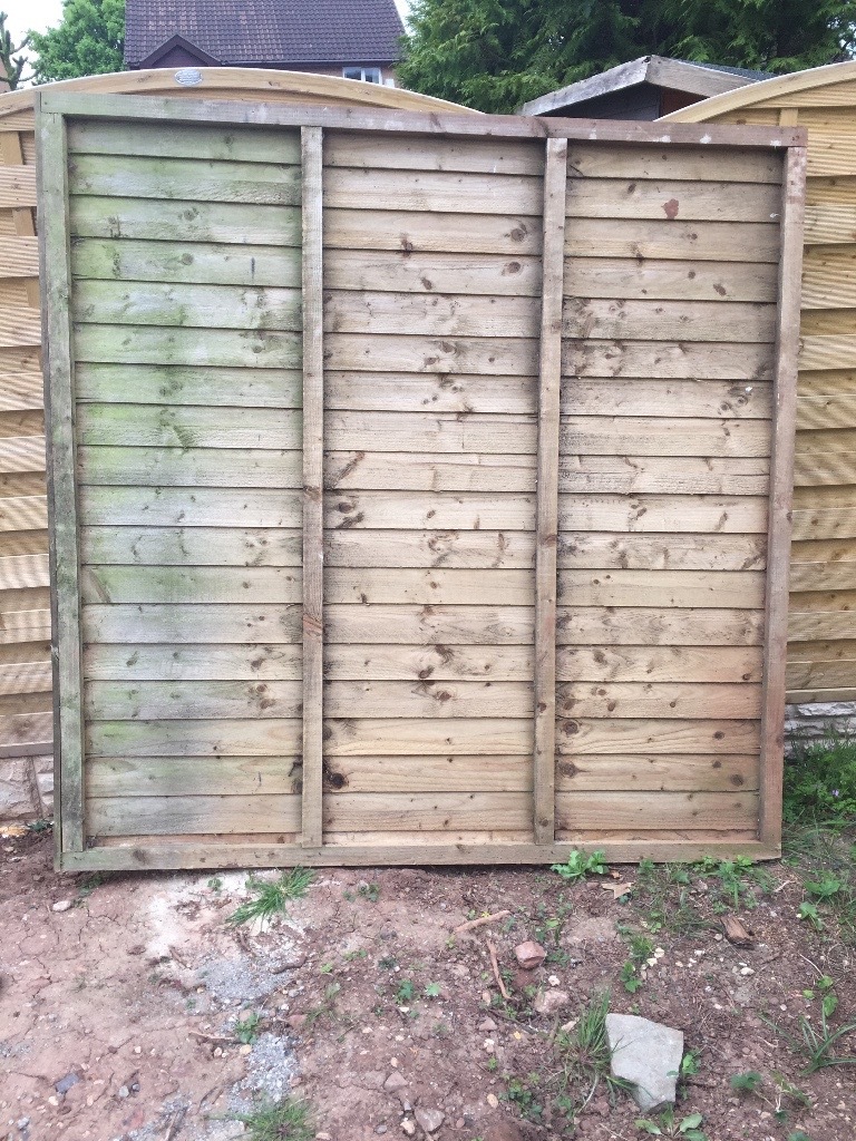 Wooden fence panel, 6ft x 6ft, can be delivered. in Longwell Green