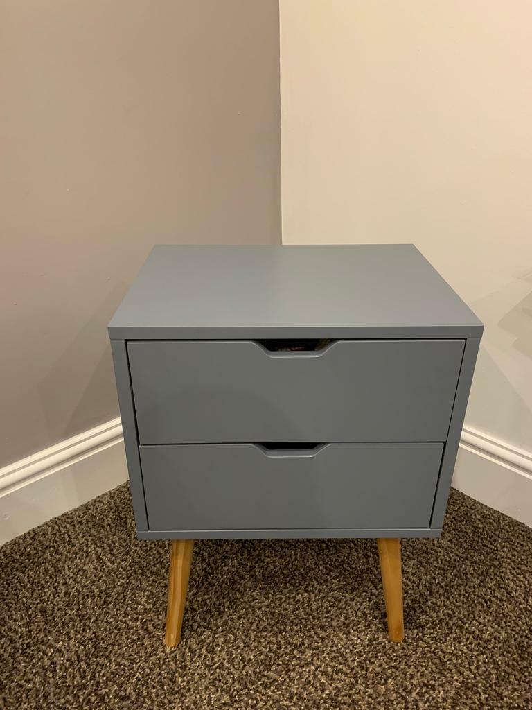 Pair of grey bedside tables in Lofthouse, West Yorkshire Gumtree