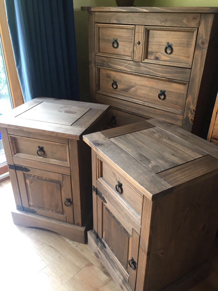 Puerto Rico Drawer Chest 2 Bedside Cabinets In Hersham Surrey
