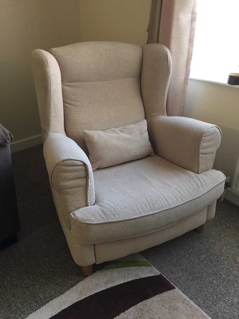 Ikea large fabric armchair cream in Bangor, County Down Gumtree