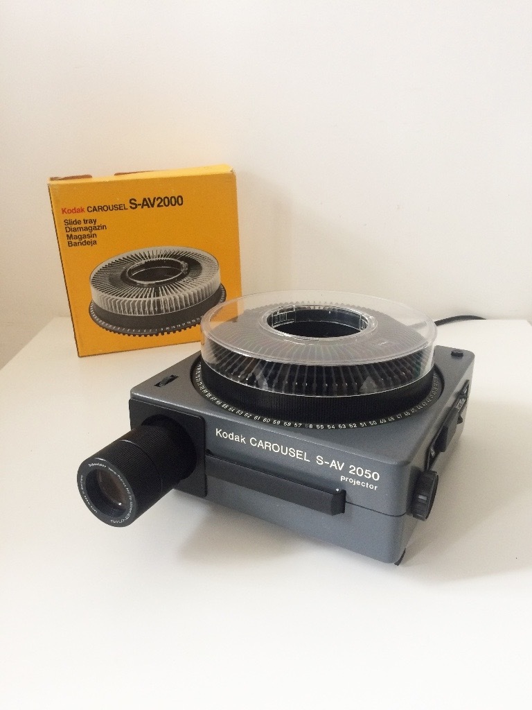 Kodak SAV 2050 Carousel Slide Projectors with 70120 Lenses in