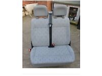 Vw t4 twin front seat with 3 headrests clean chair 