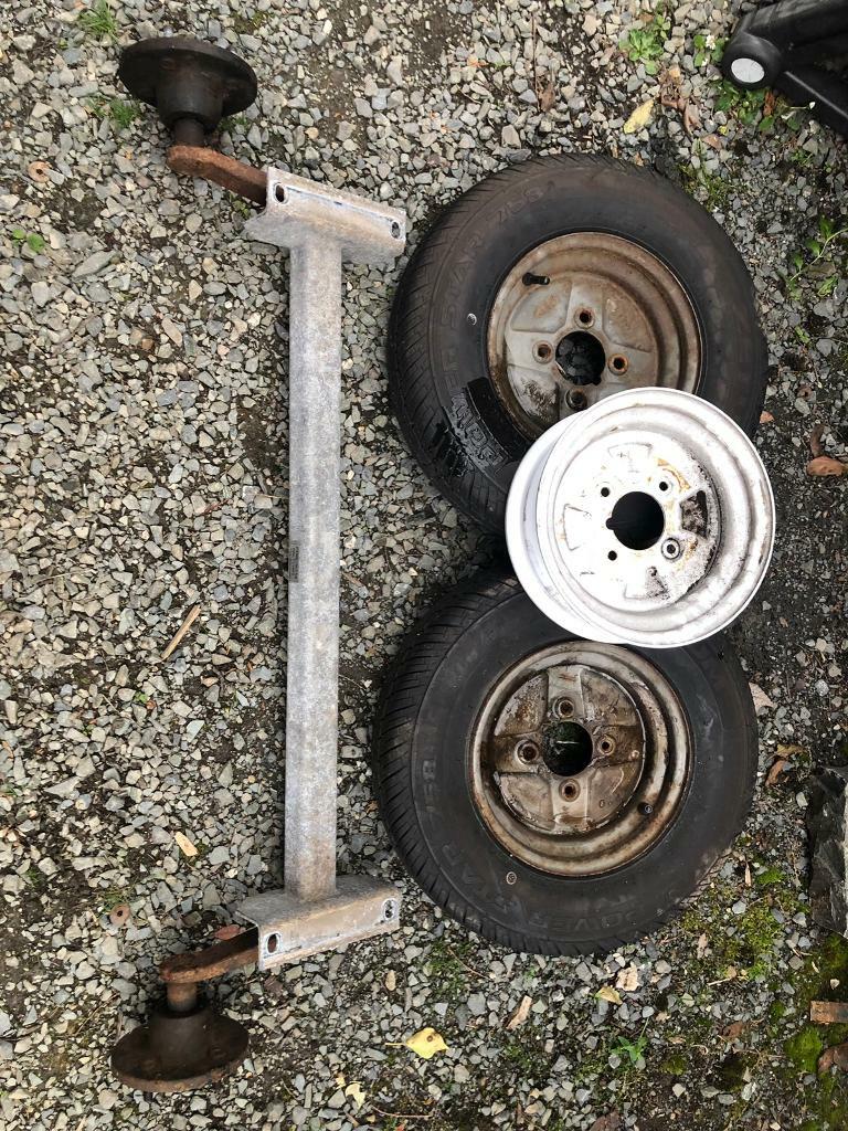 3 ft trailer axle & wheels in Holywood, County Down Gumtree
