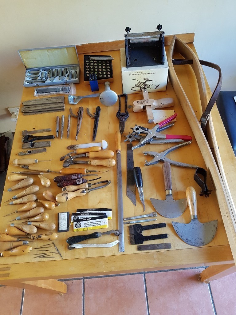 saddlery/leather tools/ supplies All the tools and supplies needed