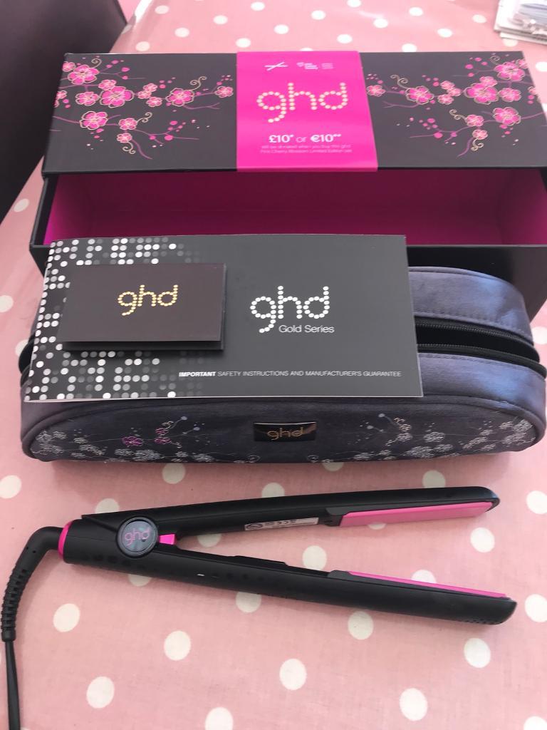 Limited Edition GHD Pink Cherry Blossom straighteners in Morley, West