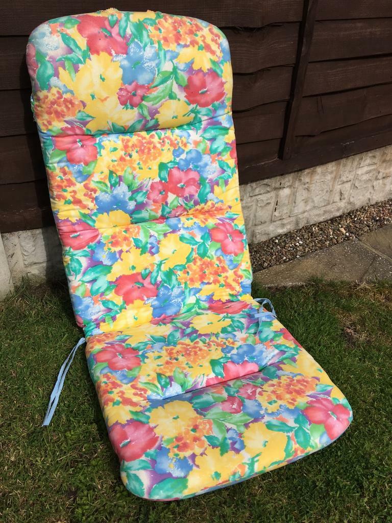 High back garden chair seat cushion Marks & Spencer new ...
