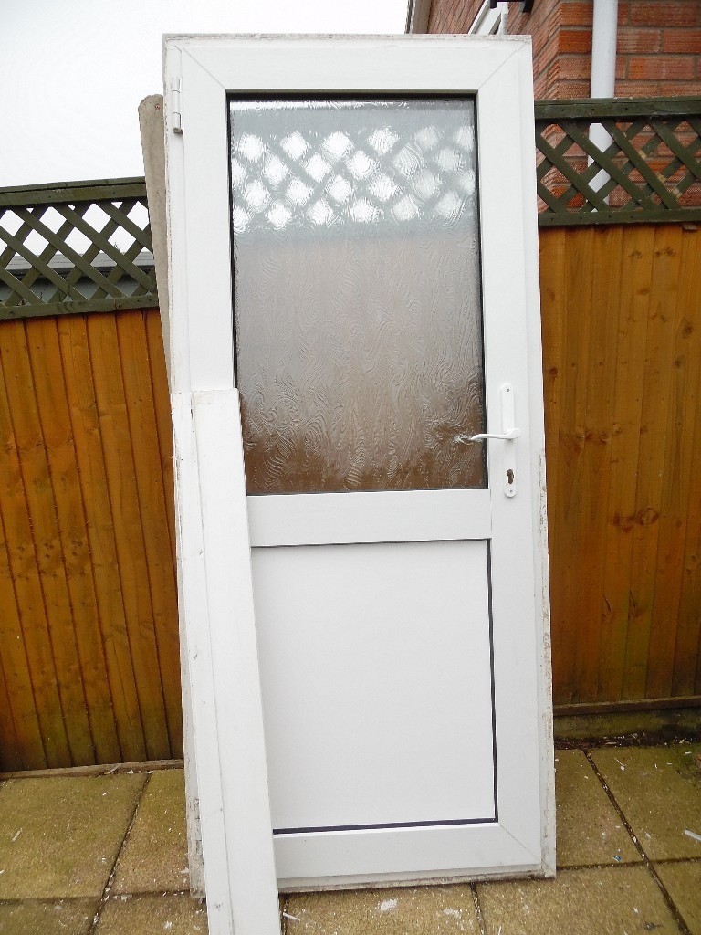 UPVC DOUBLE GLAZED WHITE REAR/GARAGE DOOR in Norwich, Norfolk Gumtree