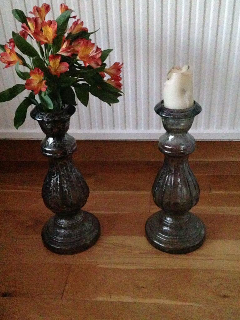 2 large glass vases/candle holders in Bournemouth, Dorset Gumtree