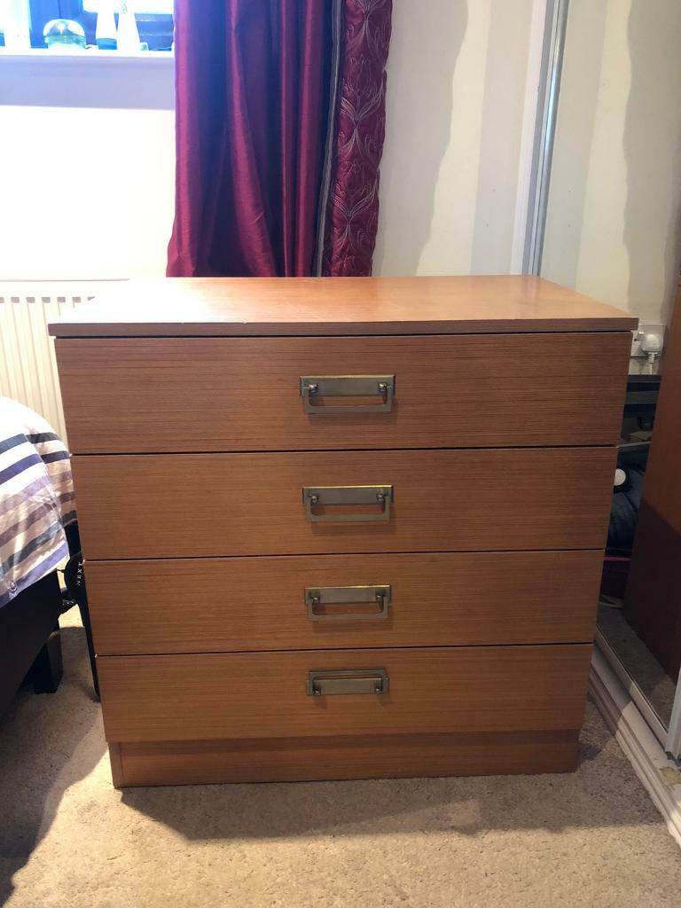 Vintage Chest Of Drawers On Castors In Cheshunt Hertfordshire