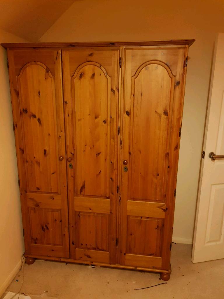 Pine triple wardrobe (quality) in Ipswich, Suffolk Gumtree