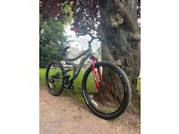 Men’s grey cross double suspension mountain bike 26 inches wheels 