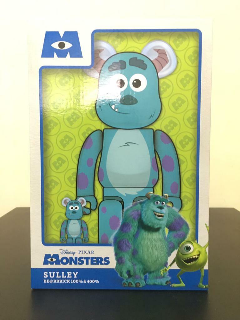 MEDICOM TOY - BE@RBRICK MIKE SULLEY 100％ & 400％ 2点 MEDICOM TOY MONSTER INC SULLY & MIKE BE@RBRICK 100% & 400