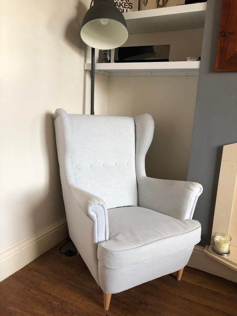 Ikea Strandmon Wing Chair very light blue in Sale, Manchester Gumtree