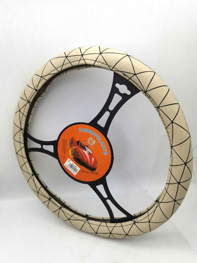 Coprivolante Copri Volante Auto Beige 37-39cm Con Presa Comfort 02007 sus