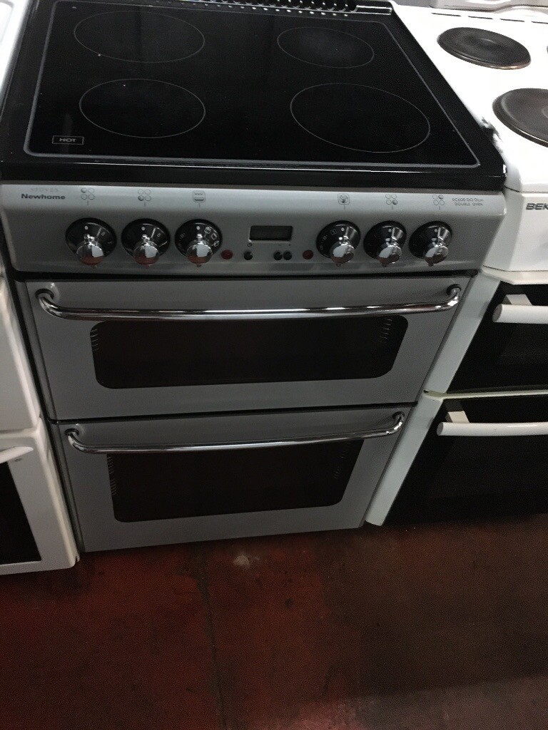 Silver newhome 60cm ceramic hob cooker in Glasgow Green, Glasgow
