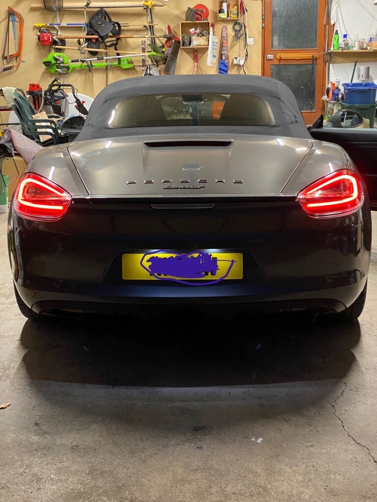 New Genuine PORSCHE BOXSTER/ CAYMAN 981 smoked tinted rear light set