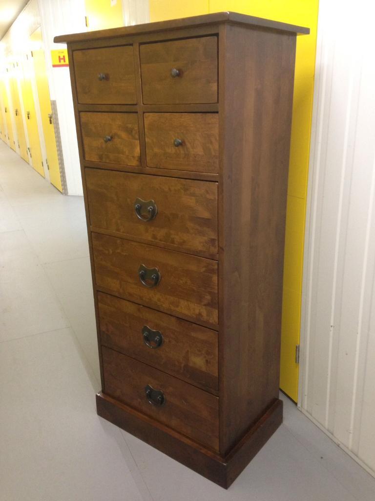 Laura Ashley garrat chestnut tallboy chest of drawers dresser sideboard