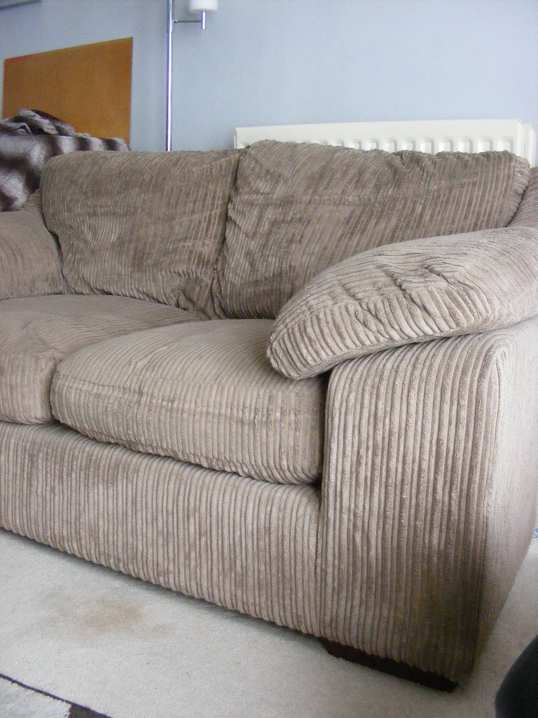 Harvey S Jumbo Cord Easy Weight Sofa Brown Colour Rrp 550 In