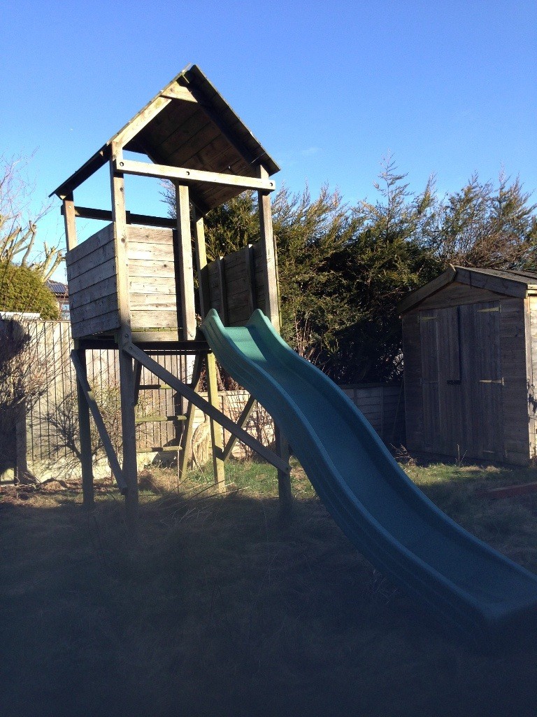 Childs Wooden treehouse with slide  for outdoors in Great Yarmouth Norfolk Gumtree