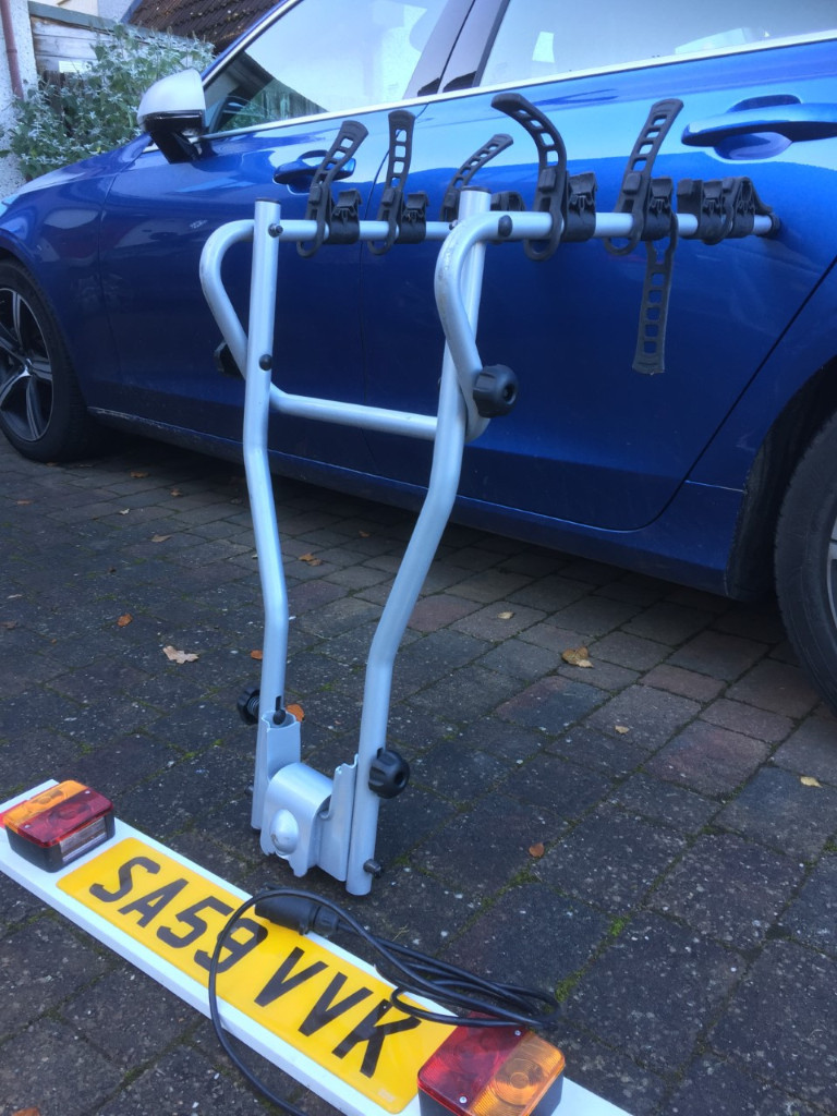Tow bar bike rack (for 4 bikes) Thule HangOn and Lighting board in Peterculter, Aberdeen Gumtree