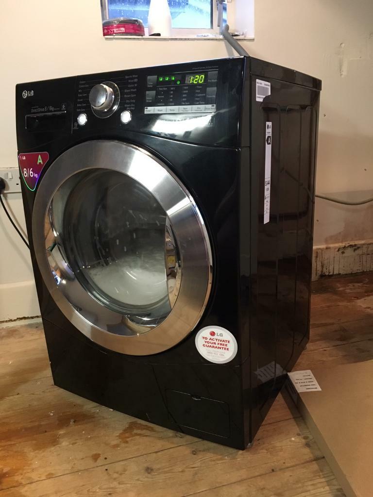 LG Washer Dryer, 8kg Wash/6kg Dry Load, A Energy Rating, 1400rpm Spin