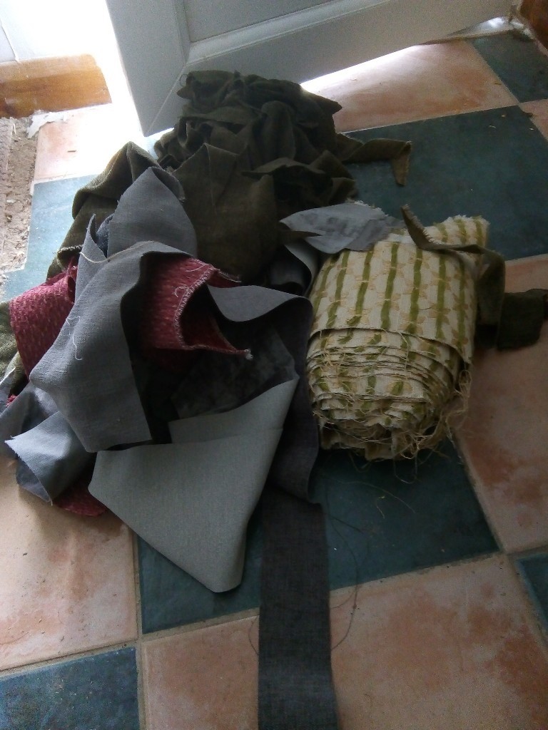 Upholstery fabric offcuts for art and crafts | in Helmsley, North