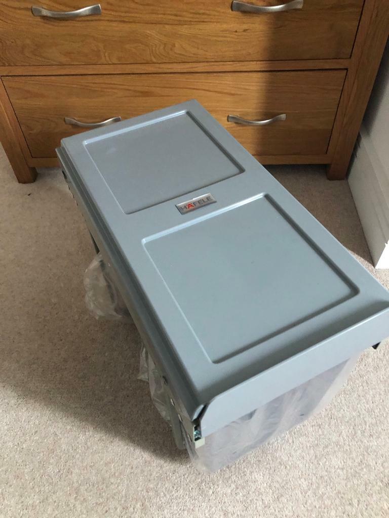 HAFELE WASTE BOSS 3 PULLOUT KITCHEN BIN ANTHRACITE GREY 3 X 32LTR in