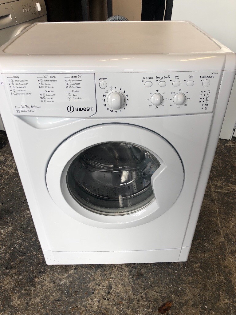 Indesit IWC71452 7kg 1400 Spin Washing Machine in White 4561 in