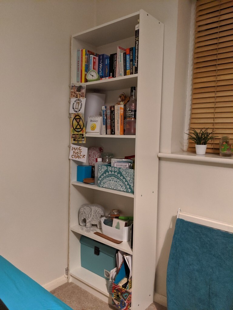 White IKEA Gersby bookcase  in Cardiff City Centre 