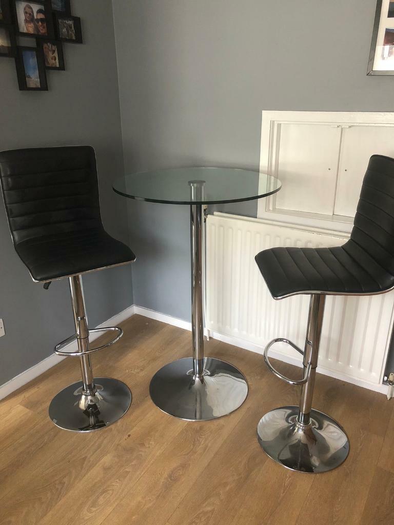 high table  x2 bar chairs  in east craigs edinburgh  gumtree