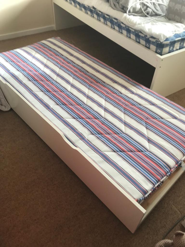 Ikea Flaxa Bed IKEA FLAXA white single bed with mattress, Can deliver