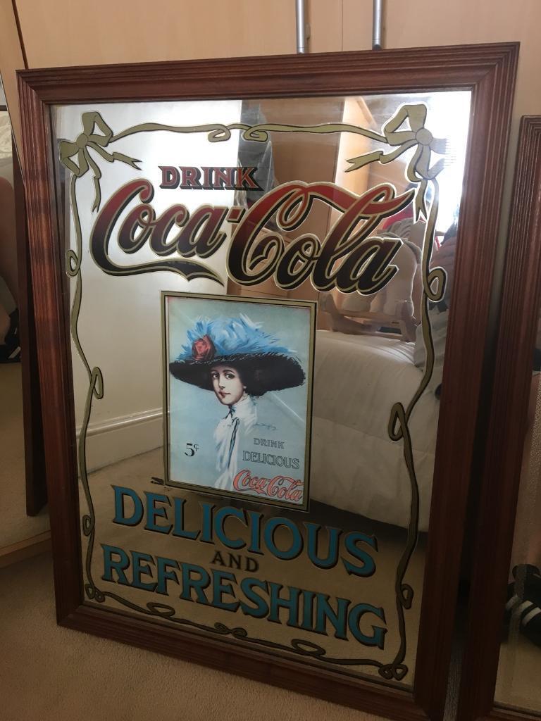 Large CoCa Cola mirror | in Middleton, West Yorkshire ...