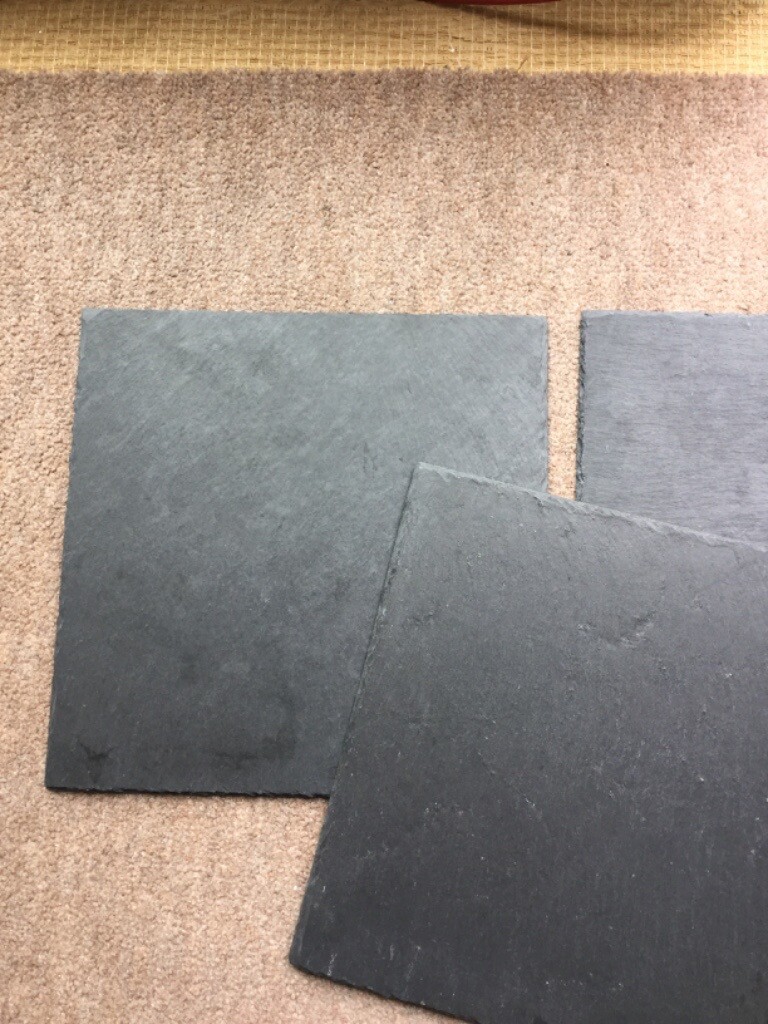 10 Slate square placemats / table mats used in Bricket Wood