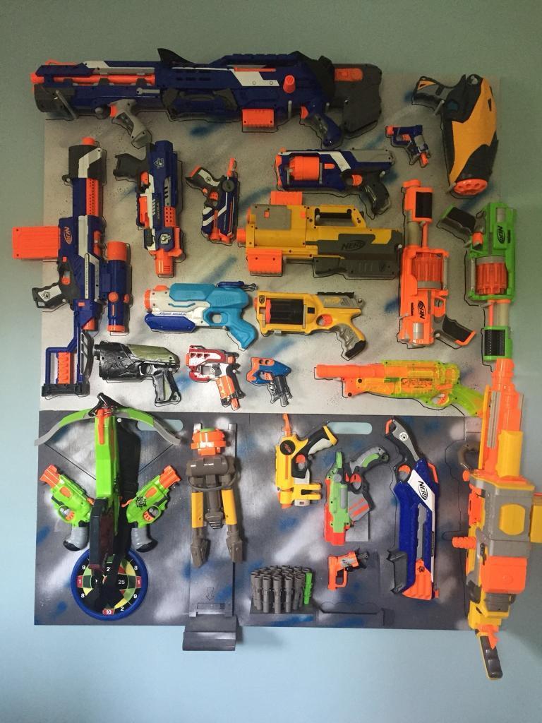 Nerf Gun Rack Wall Mounted - Nerf Pegboard Gun Rack - We have you covered with a wide selection ...