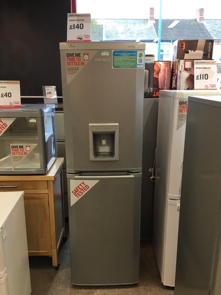 BHF Large silver beco fridge freezer in Roath, Cardiff Gumtree
