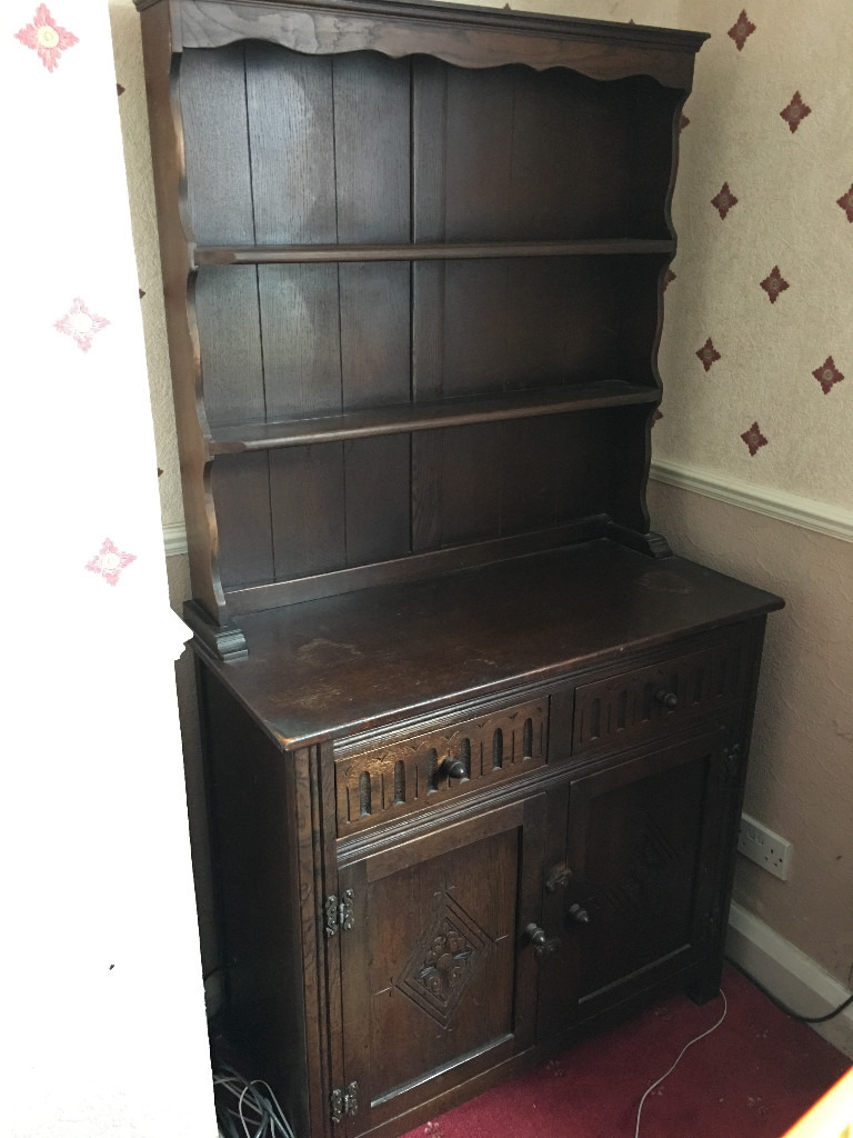 Dark Solid Oak Welsh Dresser, By Jaycee in BradfordonAvon