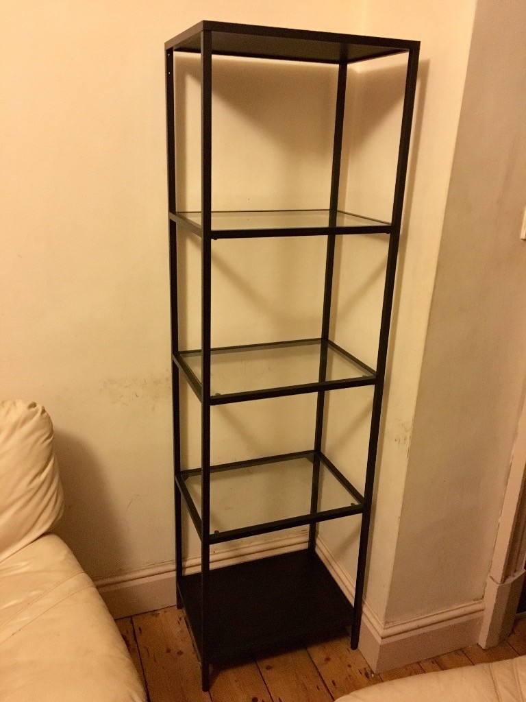 Ikea Vittsjo Shelving Unit Blackbrown Glass In Chorlton Cum Hardy