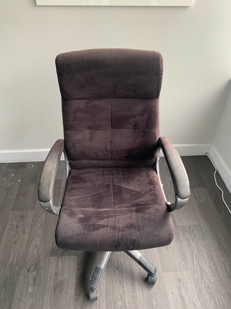 Brown Suede Office Chair in Notting Hill, London Gumtree