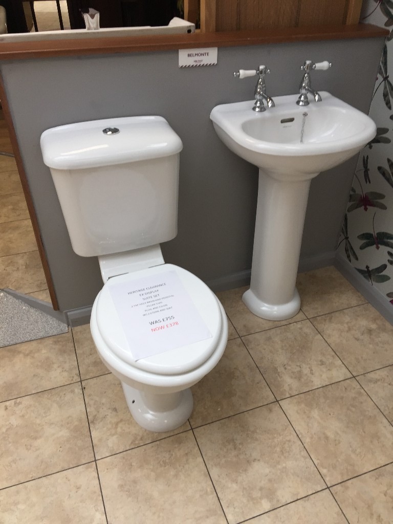 Bathroom Suite Set wc and Basin inc Ped Brand New Ex Display in Chatham, Kent Gumtree