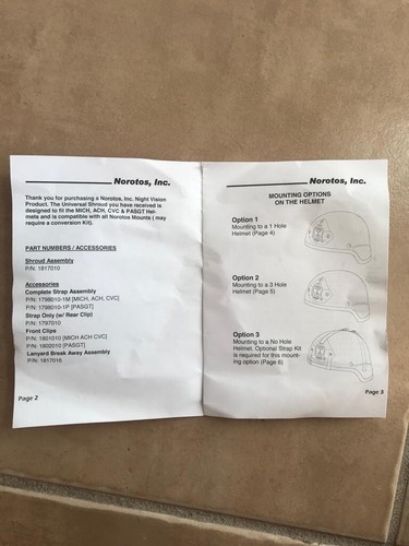 Norotos Universal Shroud P/N 1817010