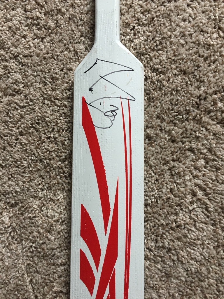 Marc-Andre Fleury 2010 Olympics Authentic Autographed Goalie Stick RARE!!!