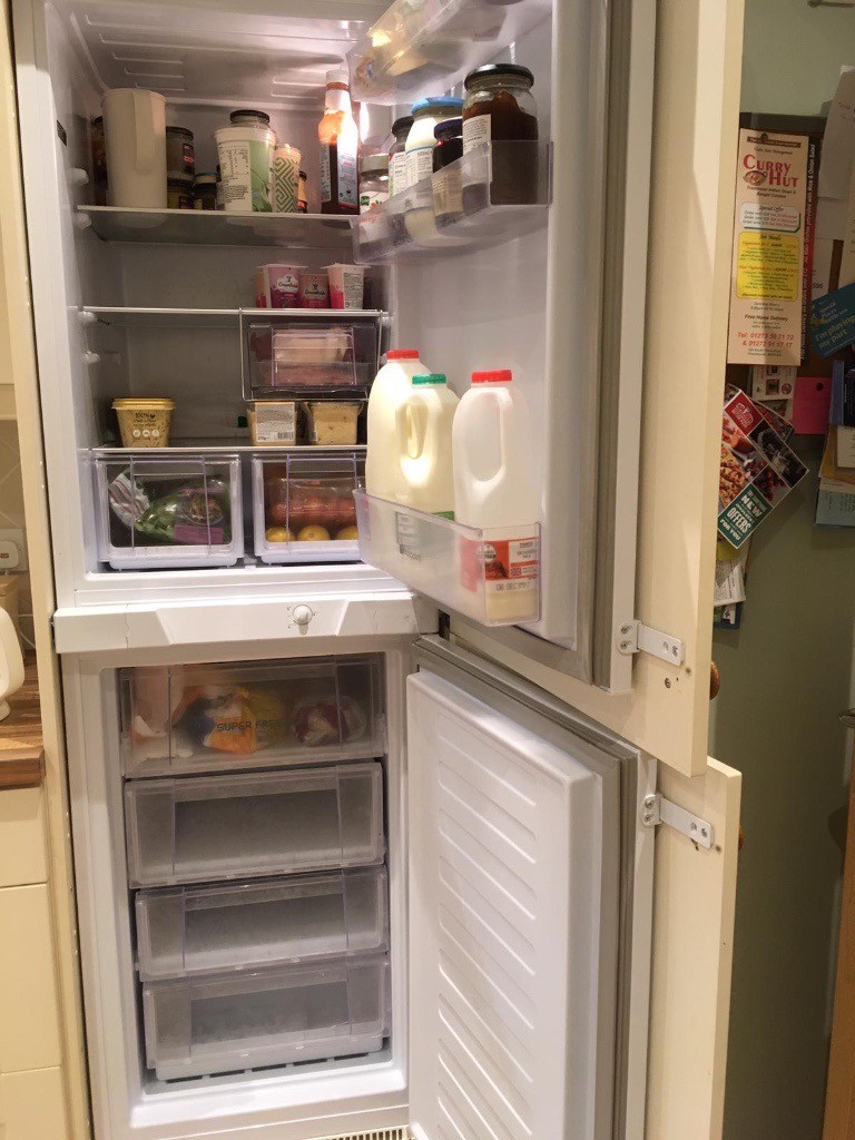 Hotpoint integrated 50/50 Fridge Freezer in Cliffs, East