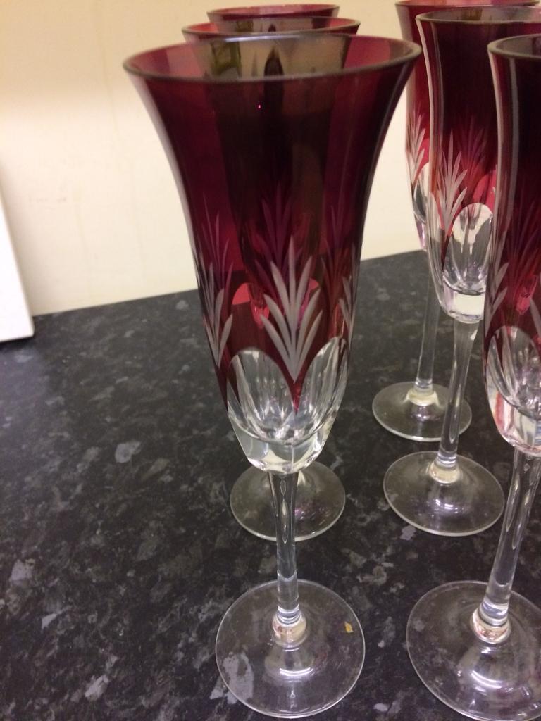 Laura Ashley champagne and wine glasses in South Shields, Tyne and