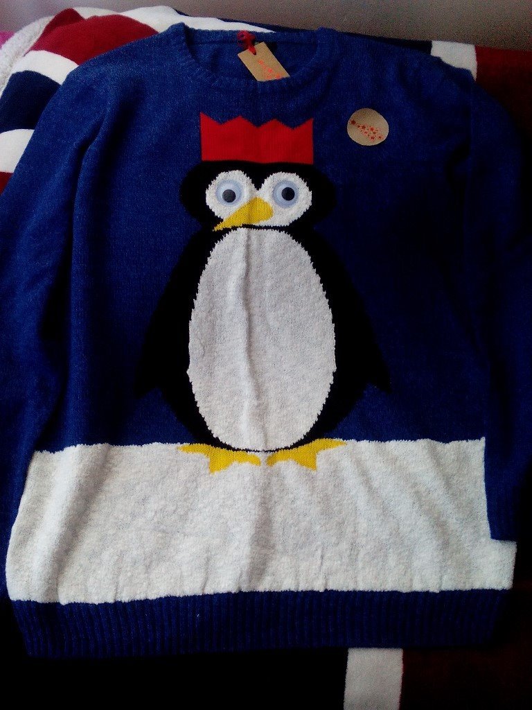 Mens XL Christmas penguin jumper. New with tags | in Newcastle, Tyne and Wear | Gumtree