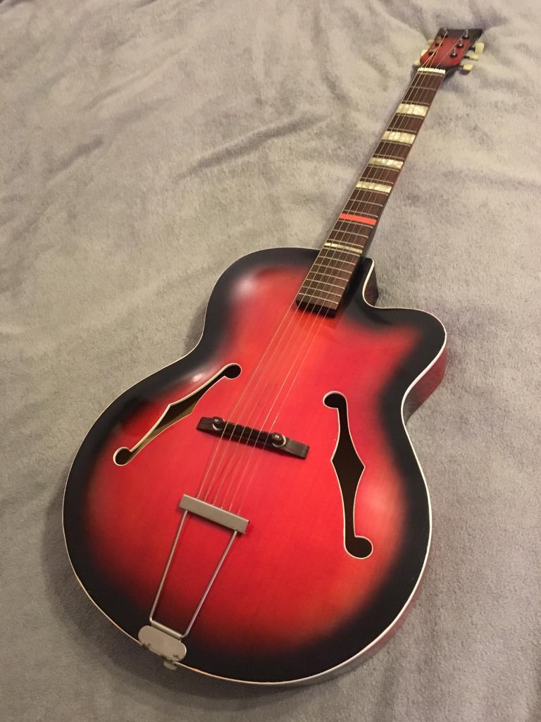 Early 60’s German Lindberg Hoyer Archtop Acoustic Guitar, Vintage