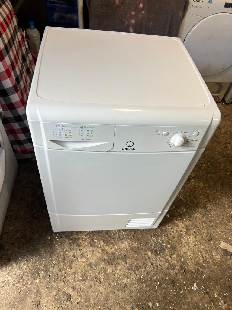 Indesit IDC8T3, Tumble Dryer, 8KG, Condensing, Polar White in Great