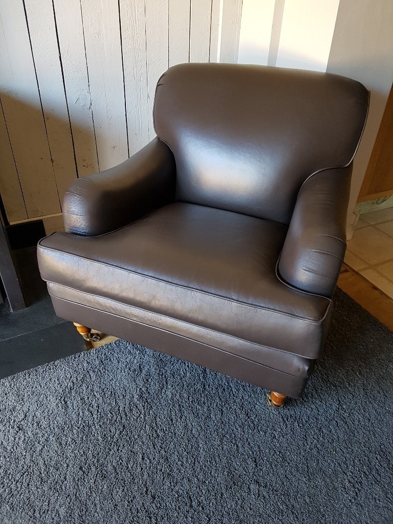 Next brown leather armchair. in Canvey Island, Essex Gumtree